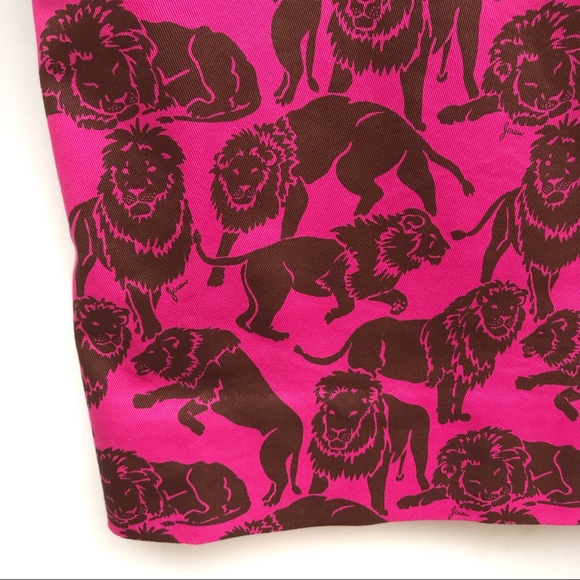 J. Crew Sleepy Lions Print No. 2 Pencil Skirt NEW - Picture 5 of 8